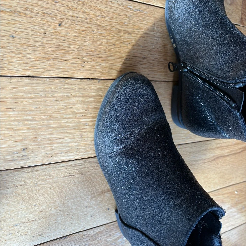 Cat & Jack Glittery Black Kids Boots